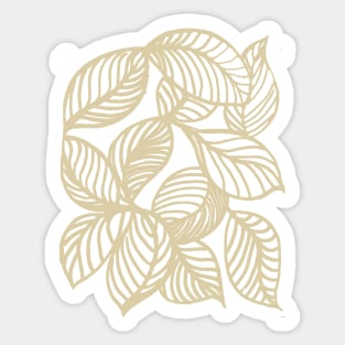  Kaki leaves Sticker